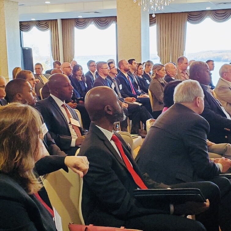 Audience listening to speaker