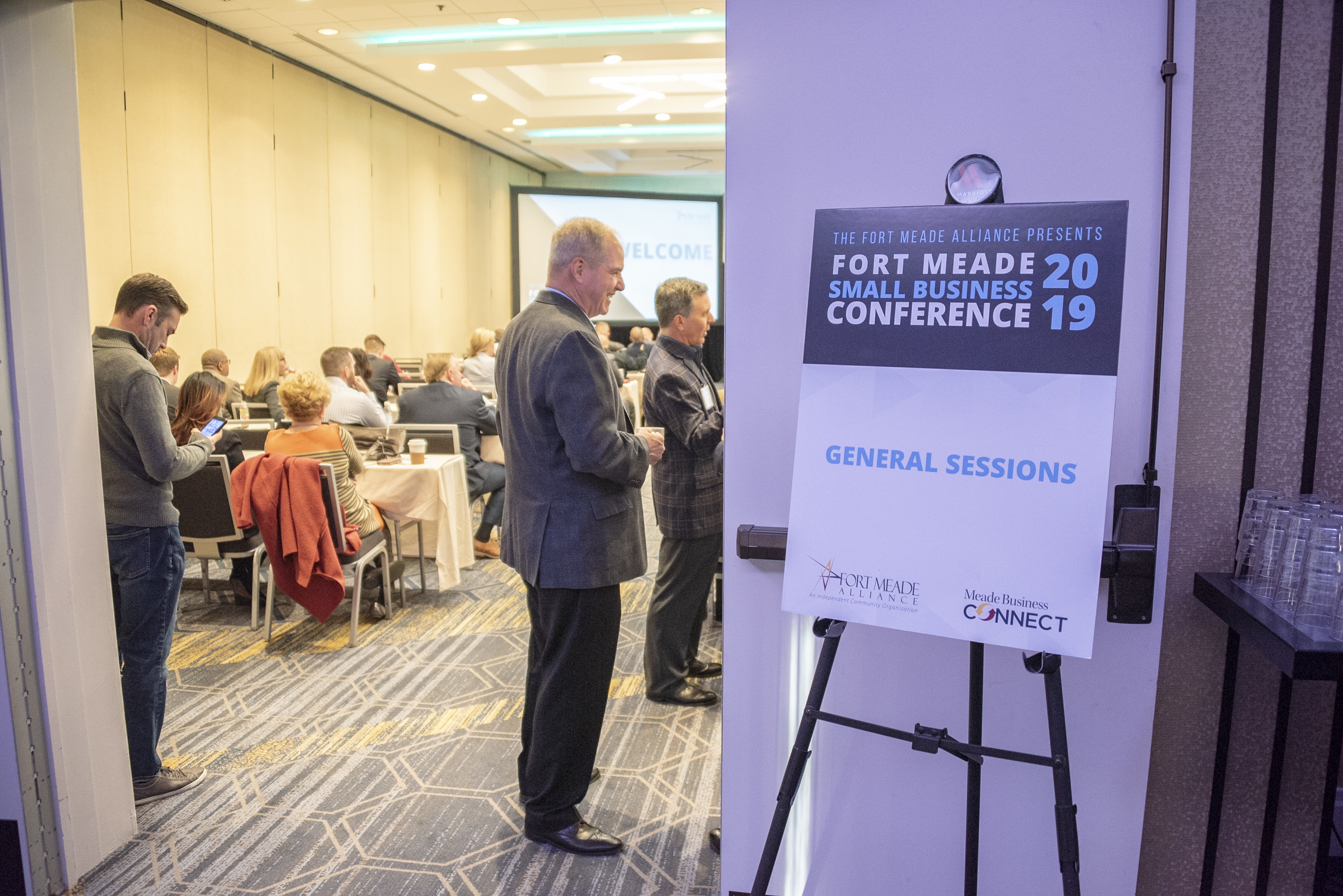 Conference session signage