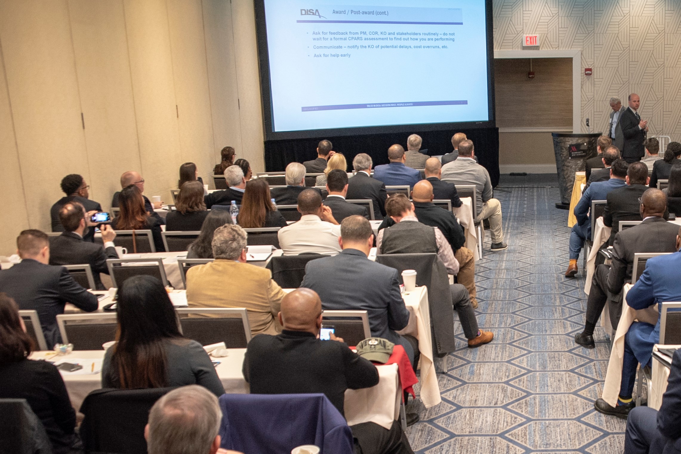 Joint Small Business Conference audience viewing presentation