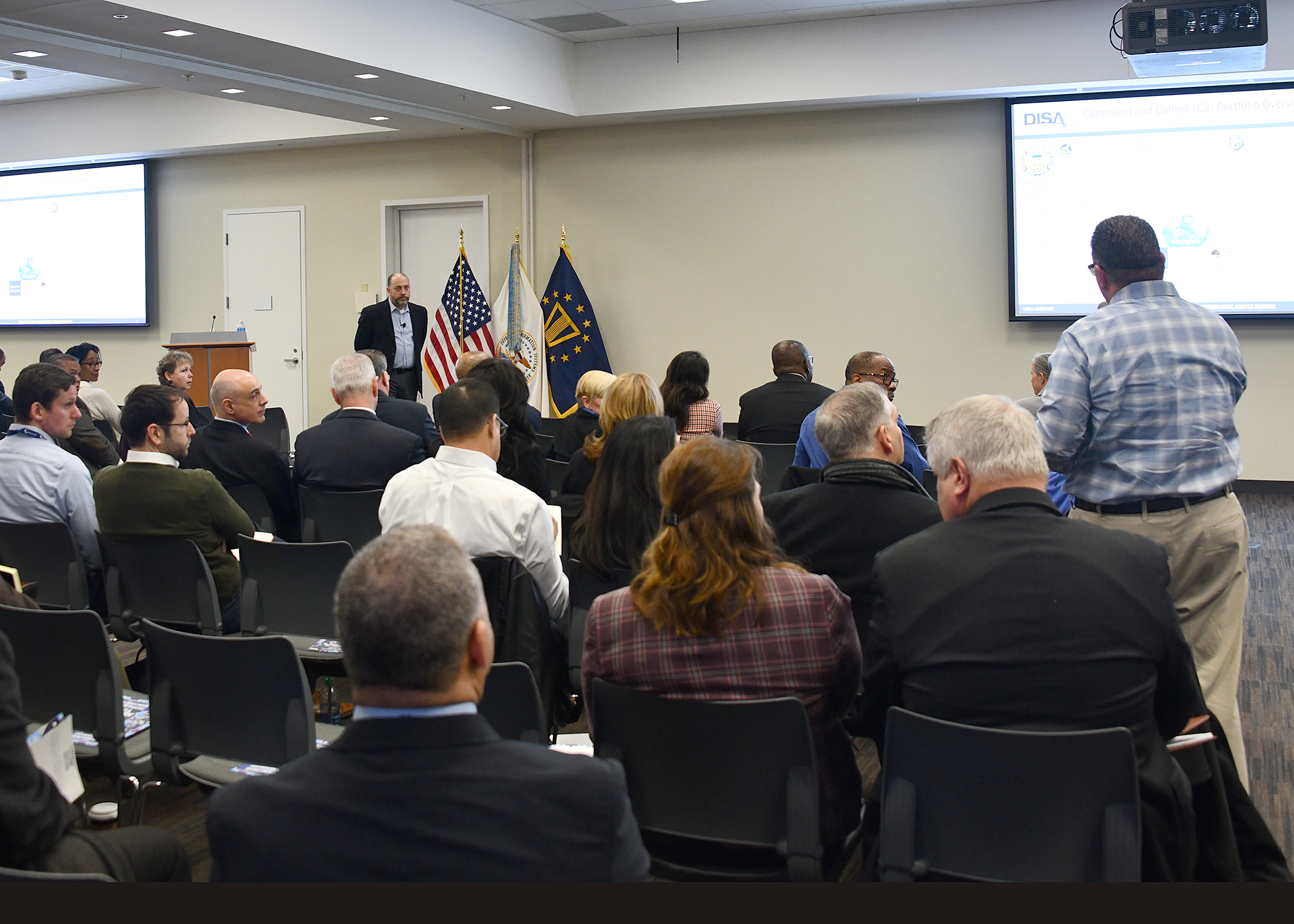 Dr. Brian Hermann speaking to the audience