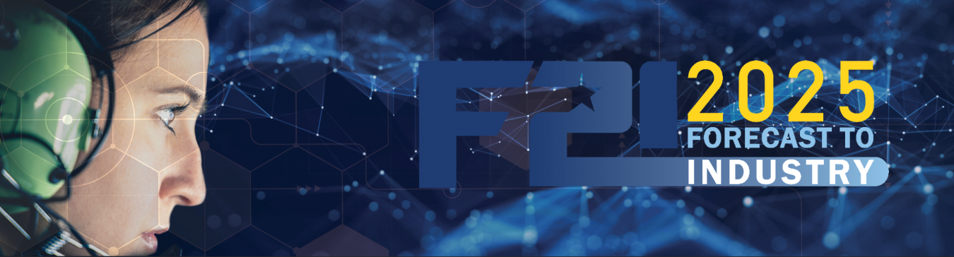 F2I 2025 banner with close-up of female wearing flight crew communication headphones, and the F2I 2025 logo.