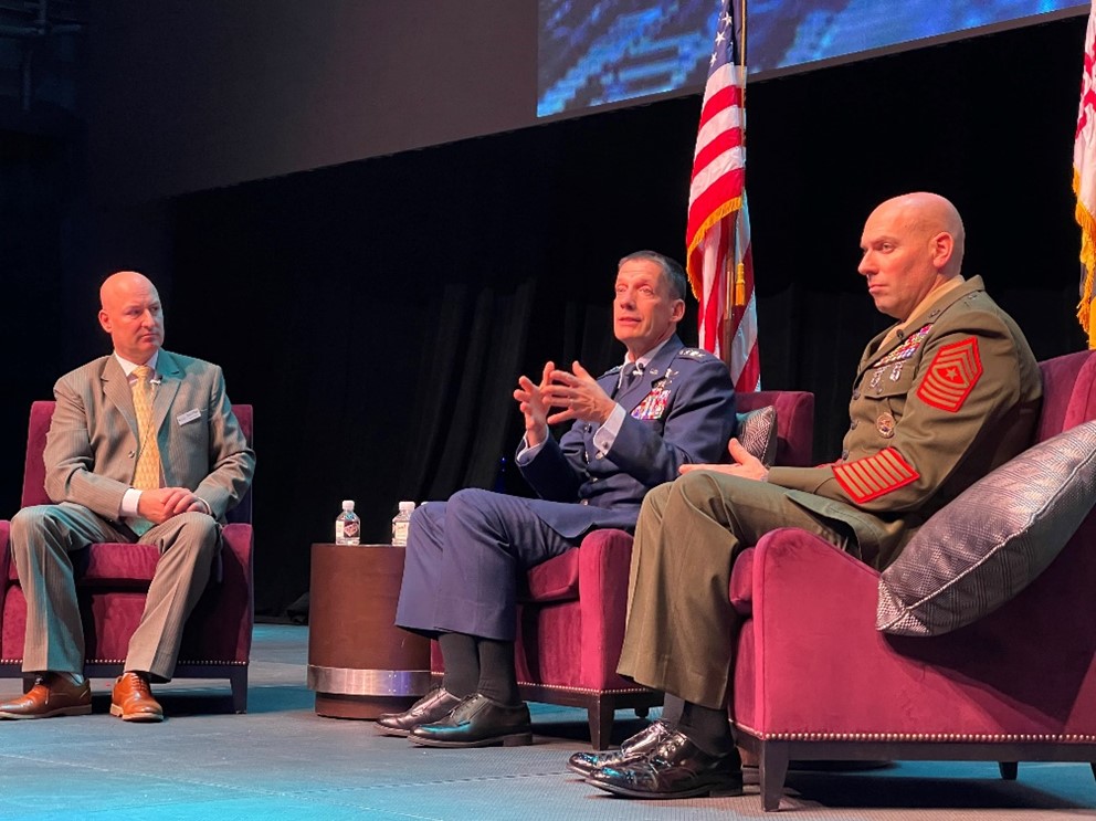 U.S. Air Force Lt. Gen. Robert J. Skinner at AFCEA Central Maryland Chapter luncheon 