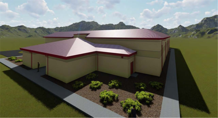 Architectural rendering of the new Joint Interoperability Test Command's future Test and Evaluation Facility, Fort Huachuca, Arizona.